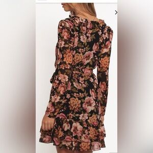 Petal & Pup Alyssia Floral Long Sleeve Mini Dress – Size S (4) – NWT